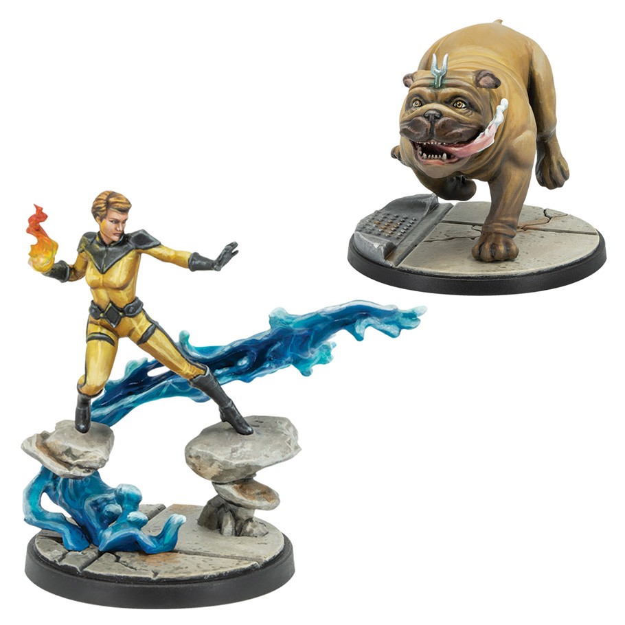 Marvel Crisis Protocol : Crystal and Lockjaw Character Pack